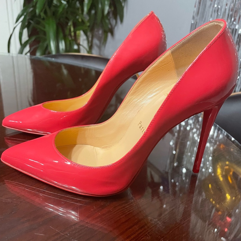 Christian Louboutin Pigalle Follies Patent Pink